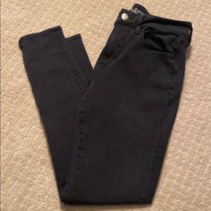 AEO Black High Rise Jeggings
